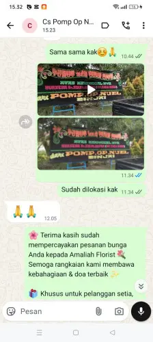 Testimonial Papan Bunga purbalingga