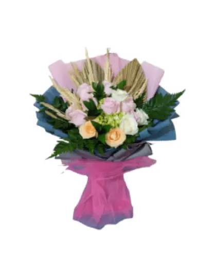 hand buket bunga purbalingga