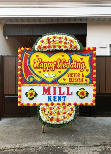 Papan Bunga Pernikahan purbalingga